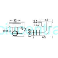 Nerūdijančio plieno drenažo detalė Nerūdijančio plieno drenažo detalė
